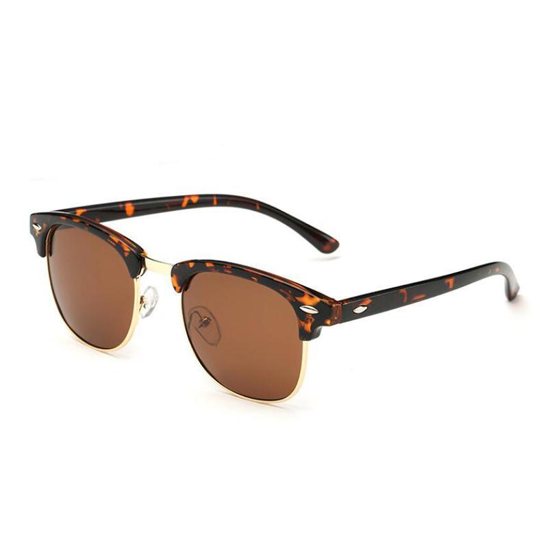 Polarized Semi-Rimless Sunglasses – UV400 Protection for Men & Women