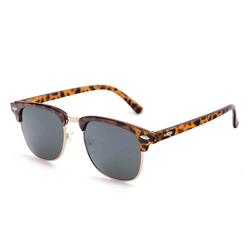 Polarized Semi-Rimless Sunglasses – UV400 Protection for Men & Women