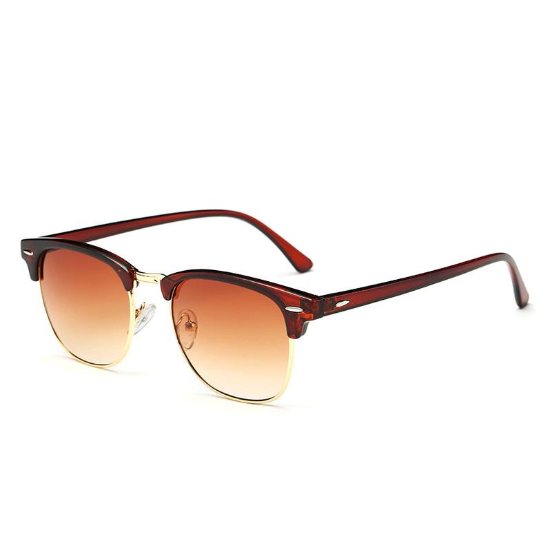 Polarized Semi-Rimless Sunglasses – UV400 Protection for Men & Women