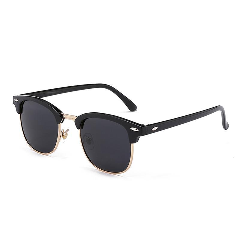 Polarized Semi-Rimless Sunglasses – UV400 Protection for Men & Women