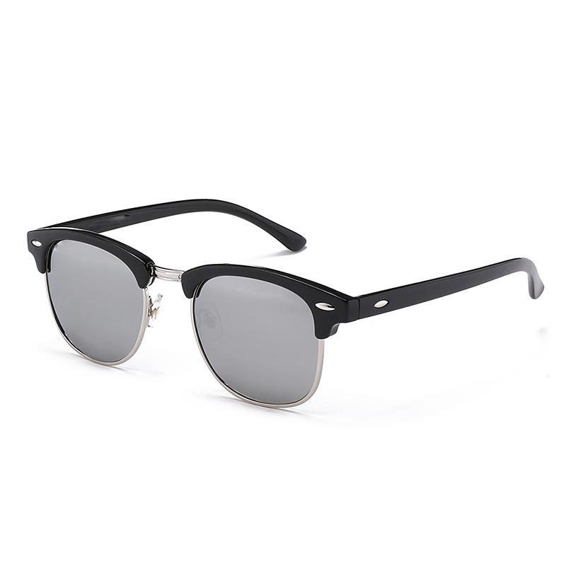Polarized Semi-Rimless Sunglasses – UV400 Protection for Men & Women