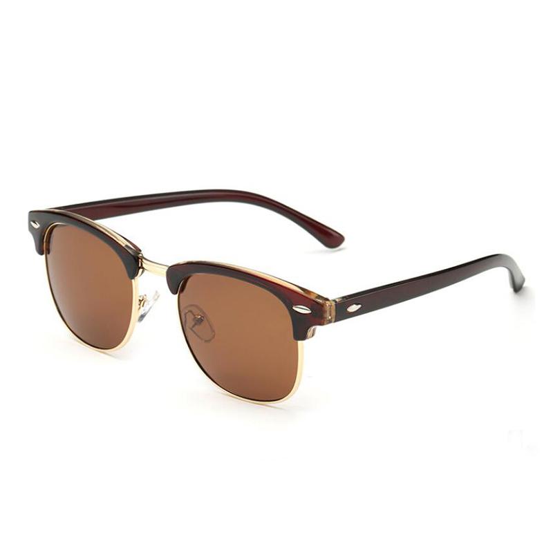 Polarized Semi-Rimless Sunglasses – UV400 Protection for Men & Women